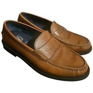 COLE HAAN Grand OS Pinch Maine Classic Brown Leather Loafers - Size 9